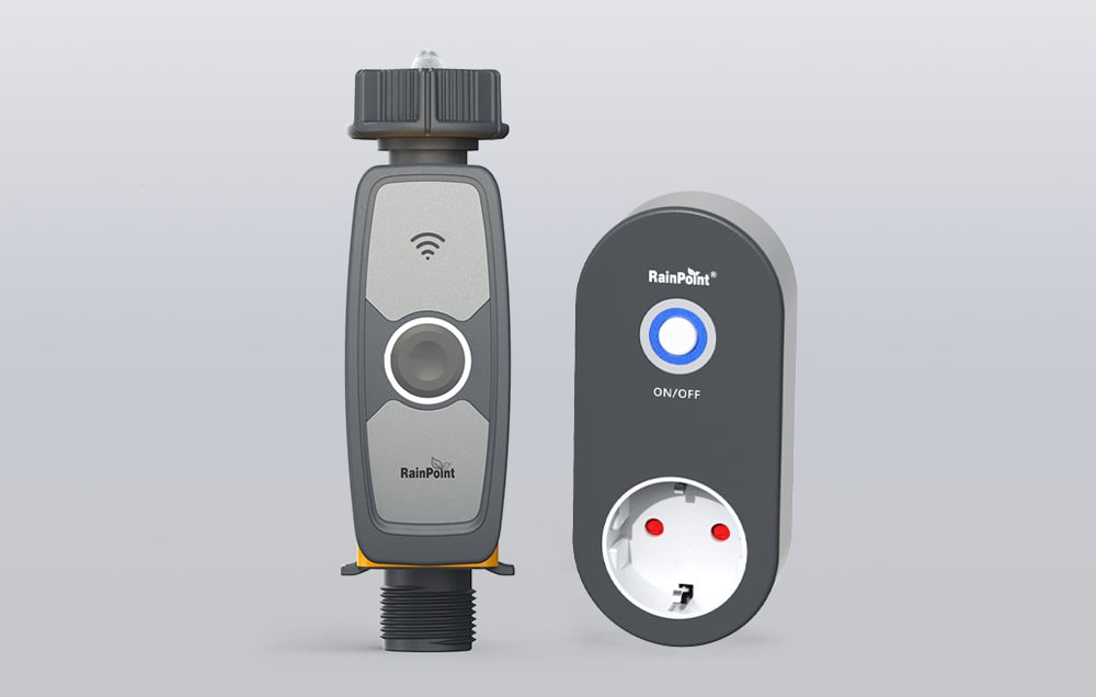 Pavette Wi-Fi RainPoint grise.