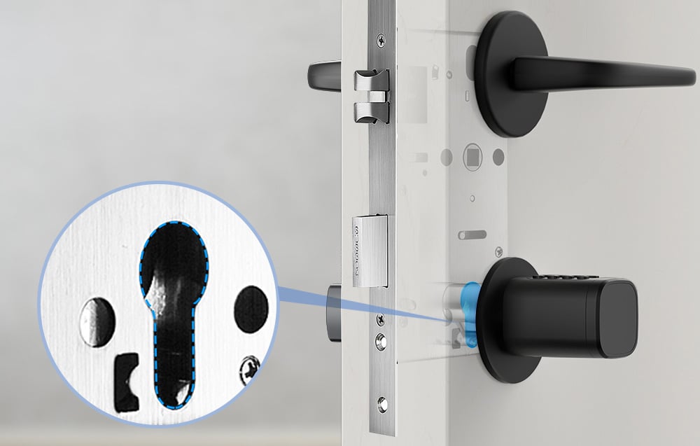 Installation method of digital lock cylinder